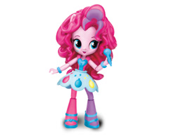 Size: 386x300 | Tagged: safe, imported from derpibooru, pinkie pie, equestria girls, rainbow rocks, clothes, doll, equestria girls minis, female, irl, microphone, pantyhose, photo, shoes, skirt, toy