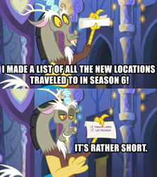 Size: 784x882 | Tagged: safe, edit, edited screencap, imported from derpibooru, screencap, discord, dungeons and discords, viva las pegasus, caption, image macro, meme, screencap comic