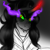 Size: 500x500 | Tagged: safe, artist:anxiousshadowpetals, imported from derpibooru, king sombra, bust, dark magic, grin, magic, male, smiling, solo, sombra eyes