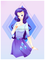 Size: 1200x1589 | Tagged: safe, artist:ametotaiyou, imported from derpibooru, rarity, equestria girls, female, solo