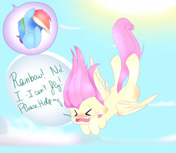 Size: 2486x2170 | Tagged: safe, artist:clefficia, imported from derpibooru, fluttershy, rainbow dash, crying, facehoof, falling, filly, filly fluttershy, filly rainbow dash, floppy ears