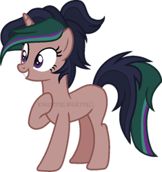 Size: 600x637 | Tagged: safe, artist:essentialnightfall, imported from derpibooru, pony, unicorn, parent:timber spruce, parent:twilight sparkle, parents:timbertwi, simple background, solo, transparent background