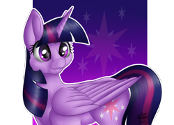 Size: 3500x2500 | Tagged: safe, artist:starmoonlightfox, imported from derpibooru, twilight sparkle, alicorn, pony, female, smiling, solo, twilight sparkle (alicorn)