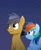 Size: 1000x1208 | Tagged: safe, artist:yaaaco, artist:yaco, imported from derpibooru, quibble pants, rainbow dash, female, male, quibbledash, shipping, straight