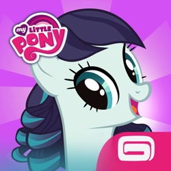 Size: 1024x1024 | Tagged: safe, imported from derpibooru, coloratura, earth pony, pony, app, app icon, female, gameloft, gameloft logo, mare, my little pony logo, official, solo