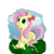 Size: 2000x2000 | Tagged: safe, artist:andelai, imported from derpibooru, fluttershy, pegasus, pony, bow, female, grass, lying, lying down, mare, solo, tail, tail bow