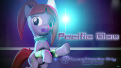 Size: 1280x720 | Tagged: safe, artist:durpy337, imported from derpibooru, pacific glow, 3d, download at source, downloadable content, glowstick, jewelry, necklace, nightclub, pacifier, strobe lights