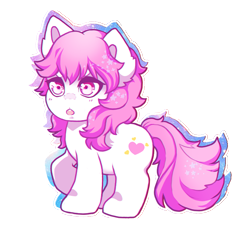 Size: 750x699 | Tagged: safe, artist:reisar, imported from derpibooru, sweetheart, my little pony tales, :o, chibi, raised hoof, simple background, solo, transparent background