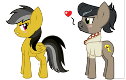 Size: 1508x952 | Tagged: safe, artist:estefania200, imported from derpibooru, daring do, doctor caballeron, daballeron, male, shipping, straight