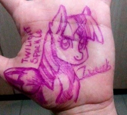 Size: 531x480 | Tagged: safe, artist:ciderpunk, artist:zuruck, derpibooru exclusive, imported from derpibooru, twilight sparkle, alicorn, pony, hand, twilight sparkle (alicorn)