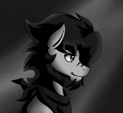 Size: 745x685 | Tagged: safe, artist:ciderpunk, artist:zuruck, derpibooru exclusive, imported from derpibooru, oc, oc only, oc:coldbrewcoffee, black and white, grayscale, monochrome