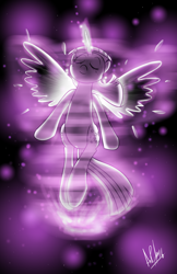 Size: 1000x1545 | Tagged: safe, artist:ladyanidraws, imported from derpibooru, twilight sparkle, alicorn, pony, glow, glowing, twilight sparkle (alicorn), wings