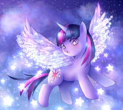 Size: 1112x996 | Tagged: safe, artist:scruffypoop, imported from derpibooru, twilight sparkle, alicorn, pony, magical mystery cure, female, open mouth, scene interpretation, solo, twilight sparkle (alicorn), wide eyes