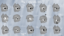 Size: 7500x4200 | Tagged: safe, artist:falcotte, imported from derpibooru, pony, absurd resolution, angry, art, bald, base, bedroom eyes, brony, crying, cute, easter egg, expression, expressions, face, feels, filly, funny, happy, insanity, reaction, sad, screaming, sketch, smiling