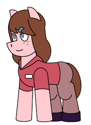 Size: 620x850 | Tagged: safe, artist:combatkaiser, imported from derpibooru, earth pony, pony, alpha channel, fake transparency, jane (steven universe), ponified, simple background, solo, steven universe, transparent background