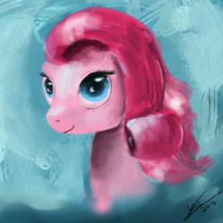 Size: 1440x1440 | Tagged: safe, artist:gusteaureeze, imported from derpibooru, pinkie pie, alternate hairstyle, female, solo