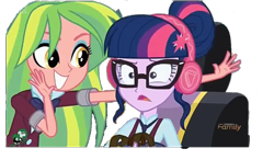 Size: 1024x600 | Tagged: safe, artist:03082005, edit, edited screencap, imported from derpibooru, screencap, lemon zest, sci-twi, twilight sparkle, equestria girls, friendship games