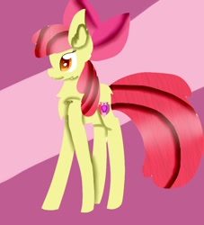 Size: 869x956 | Tagged: safe, artist:camiiimlp, imported from derpibooru, apple bloom, cutie mark, female, solo, speedpaint, the cmc's cutie marks