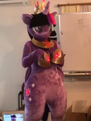Size: 900x1200 | Tagged: safe, artist:brownedtoast, artist:robi, imported from derpibooru, twilight sparkle, alicorn, pony, clothes, cosplay, costume, fursuit, irl, photo, princess shoes, twilight sparkle (alicorn)