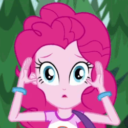 Size: 358x358 | Tagged: safe, imported from derpibooru, screencap, pinkie pie, equestria girls, legend of everfree, animated, catgroove, cropped, female, solo