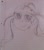 Size: 506x576 | Tagged: safe, artist:jmaster99, imported from derpibooru, sugarcoat, equestria girls, friendship games, female, grayscale, lined paper, monochrome, solo, traditional art