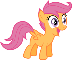 Size: 4500x3772 | Tagged: safe, artist:atmospark, imported from derpibooru, scootaloo, female, open mouth, smiling, solo, spread wings