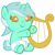 Size: 4000x4000 | Tagged: safe, artist:beavernator, imported from derpibooru, lyra heartstrings, pony, unicorn, baby, baby pony, cute, diaper, female, filly lyra, lyrabetes, lyre, solo