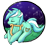 Size: 529x562 | Tagged: safe, artist:zephrysdaemon, imported from derpibooru, lyra heartstrings, female, lyre, night, solo