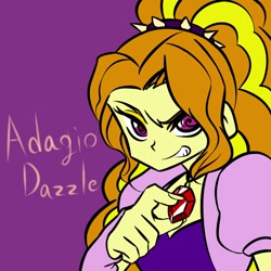 Size: 1000x1000 | Tagged: safe, artist:raika0306, imported from derpibooru, adagio dazzle, equestria girls, delicious flat chest, female, flatdagio dazzle, humanized, jewelry, pendant, solo