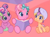Size: 694x518 | Tagged: safe, imported from derpibooru, screencap, cheerilee (g3), pinkie pie (g3), scootaloo (g3), pony, book, faic, g3.5, newborn cuties, so many different ways to play, spoiler