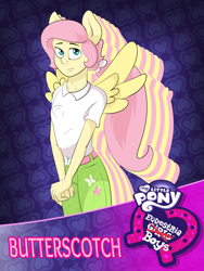 Size: 3000x4000 | Tagged: safe, artist:php37, imported from derpibooru, fluttershy, equestria girls, butterscotch, equestria guys, male, ponied up, rule 63, solo