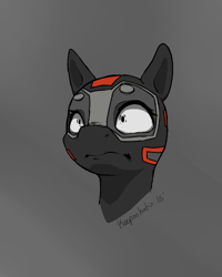 Size: 400x500 | Tagged: safe, artist:keeponhatin, imported from derpibooru, oc, oc only, oc:cloudwalker, original species, plane pony, pony, lockheed corporation, plane, shocked, shocked expression, solo, sr-71 blackbird