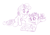 Size: 1000x708 | Tagged: safe, artist:dstears, imported from derpibooru, scootaloo, sweetie belle, pegasus, pony, unicorn, blank flank, book, cute, cutealoo, diasweetes, female, filly, foal, folded wings, hooves on cheeks, lying down, monochrome, newbie artist training grounds, prone, simple background, sitting, where's waldo, white background, wings