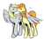 Size: 1280x1147 | Tagged: safe, artist:rwl, imported from derpibooru, carrot top, derpy hooves, golden harvest, earth pony, pegasus, pony, cute, derpytop, female, food, hug, kissing, lesbian, mare, muffin, shipping, winghug