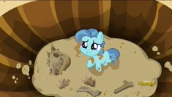 Size: 1920x1080 | Tagged: safe, imported from derpibooru, screencap, petunia paleo, pony, the fault in our cutie marks, ponysaur