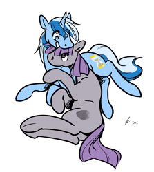 Size: 1219x1366 | Tagged: safe, artist:rwl, imported from derpibooru, maud pie, minuette, pony, crack shipping, cuddling, female, lesbian, mare, mauduette, shipping, snuggling