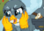 Size: 725x505 | Tagged: safe, imported from derpibooru, screencap, gabby, griffon, the fault in our cutie marks, animated, cute, fangasm, female, flying, gabbybetes, gif, hands on cheeks, mailbag, solo