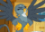 Size: 709x514 | Tagged: safe, imported from derpibooru, screencap, gabby, griffon, the fault in our cutie marks, animated, cute, eyes closed, female, flying, gabbybetes, gif, loop, mailbag, solo, thrusting