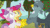 Size: 902x508 | Tagged: safe, imported from derpibooru, screencap, apple bloom, gabby, scootaloo, sweetie belle, griffon, the fault in our cutie marks, animated, cutie mark crusaders, female, gif, hoofshake, loop, perfect loop, shaking