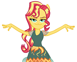 Size: 1182x950 | Tagged: safe, artist:berrypunchrules, imported from derpibooru, sunset shimmer, equestria girls, simple background, transparent background