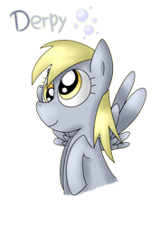 Size: 2480x3507 | Tagged: safe, artist:lila79, imported from derpibooru, derpy hooves, pegasus, pony, bubble, female, mare, solo