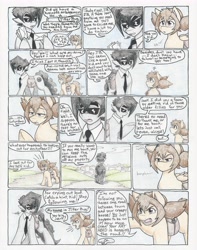 Size: 5044x6416 | Tagged: safe, artist:flicker-show, imported from derpibooru, oc, oc only, oc:flicker show, oc:jitter bug, comic:dark stranger, absurd resolution, comic, letter, saddle bag, sunglasses