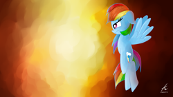 Size: 1920x1080 | Tagged: safe, artist:truffle shine, imported from derpibooru, rainbow dash, female, solo, wallpaper