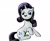 Size: 1000x824 | Tagged: safe, artist:zombrony, imported from derpibooru, rarity, female, solo, style emulation