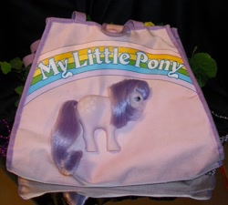Size: 1023x920 | Tagged: safe, imported from derpibooru, blossom, bag, g1, irl, merchandise, photo, solo, tote bag, toy