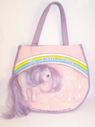 Size: 614x819 | Tagged: safe, imported from derpibooru, blossom, bag, g1, irl, merchandise, photo, solo, toy