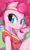 Size: 412x694 | Tagged: safe, artist:chigusa, imported from derpibooru, pinkie pie, pony, buckball season, clothes, cropcon, cute, explicit source, female, looking at you, pinktails pie, solo