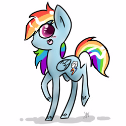 Size: 2450x2450 | Tagged: safe, artist:kyanchan, imported from derpibooru, rainbow dash, female, solo