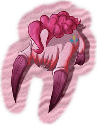 Size: 1065x1365 | Tagged: safe, artist:super-zombie, imported from derpibooru, pinkie pie, adoracreepy, creepy, cute, half-life, headcrab, species swap