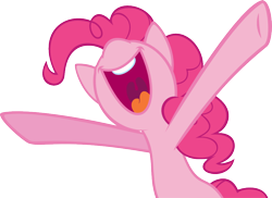 Size: 1000x728 | Tagged: safe, artist:pisonisy, imported from derpibooru, pinkie pie, female, happy, simple background, solo, transparent background, vector